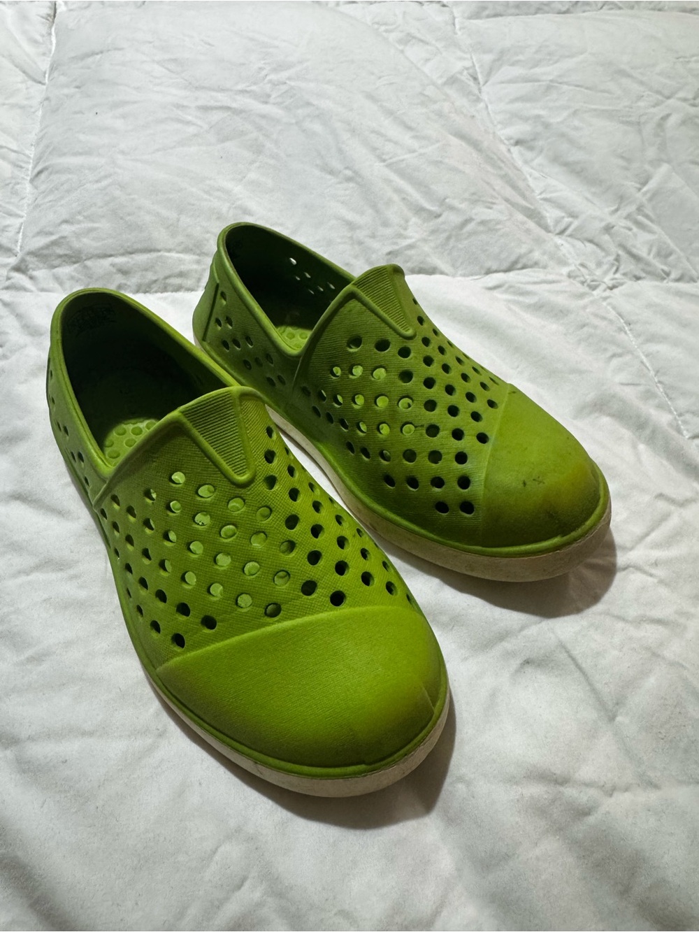 Lime Green Slip-On Water Shoes